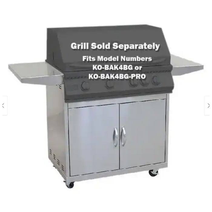 KoKoMo Grills Stainless Steel 4 Burner Grill Cart - KO-BAK4BG-C