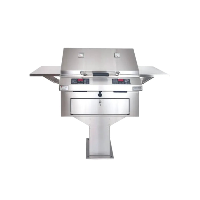 Electric Chef RUBY 32 Inch Daul Pedestal-Base Outdoor Electric Grill 4400-EC-448-PB-D-32